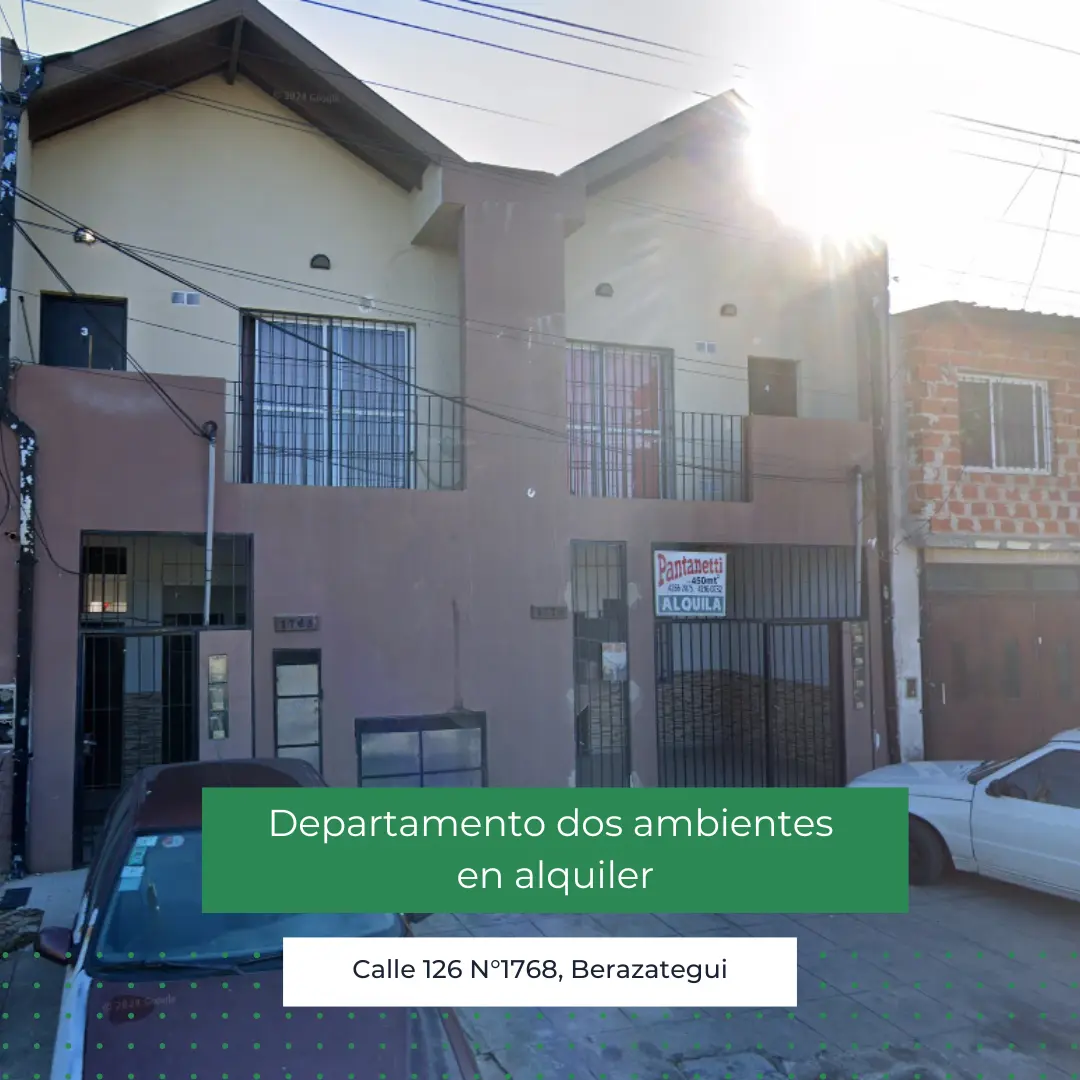 Departamento En Alquiler En Berazategui