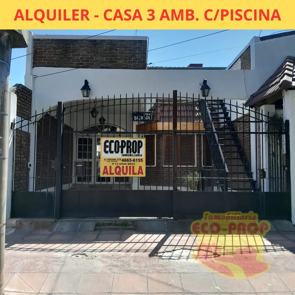 Casa de 3 ambientes térrea com piscina em Hurlingham