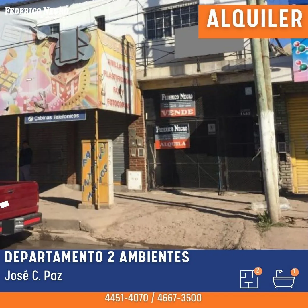 One-bedroom ground-floor apartment in José C. Paz