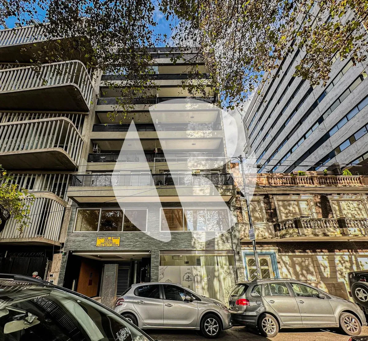 Two-room apartment in Belgrano with balcony and pool amenities