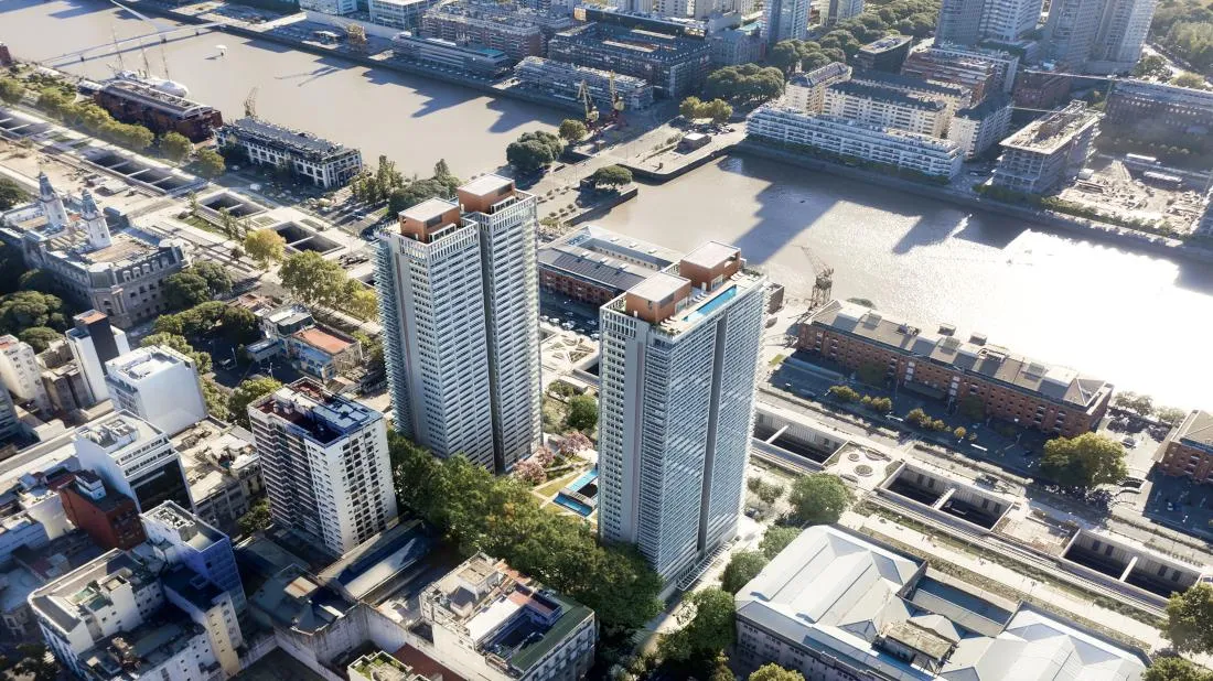Меблированная квартира с 1 спальней в Puerto Madero, временная аренда