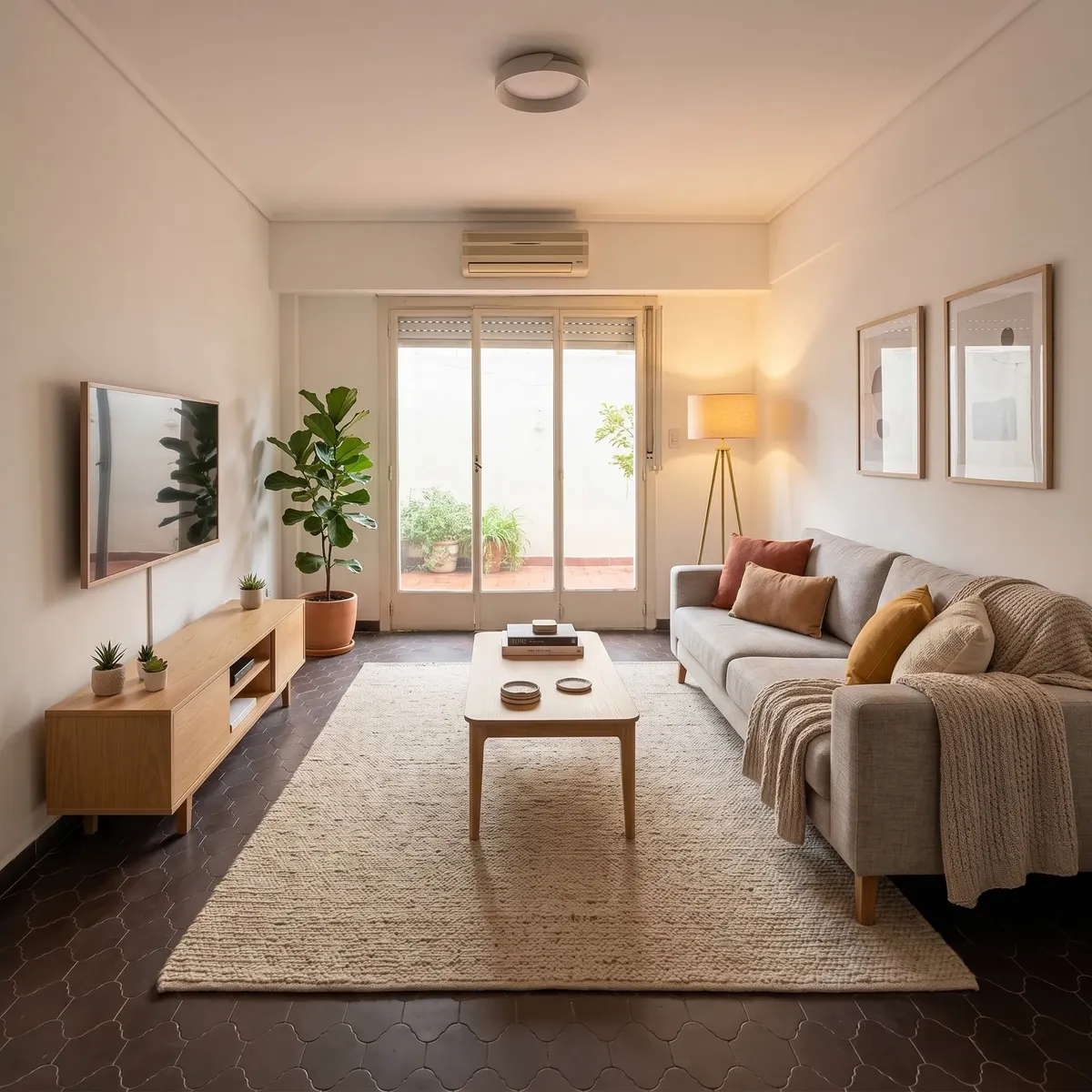 Ground-floor two-bedroom apartment with private patio in Agronomía