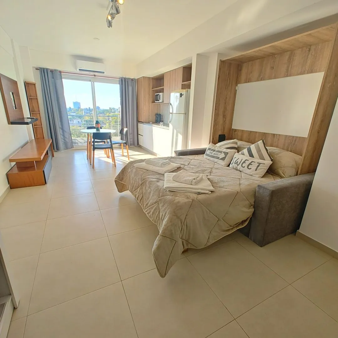 Furnished studio apartment with balcony in Villa Pueyrredón