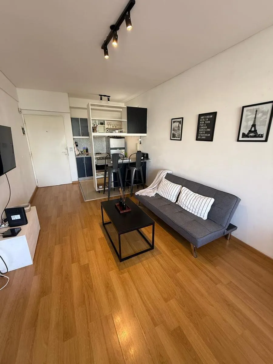 Furnished studio apartment with balcony in Nuñez