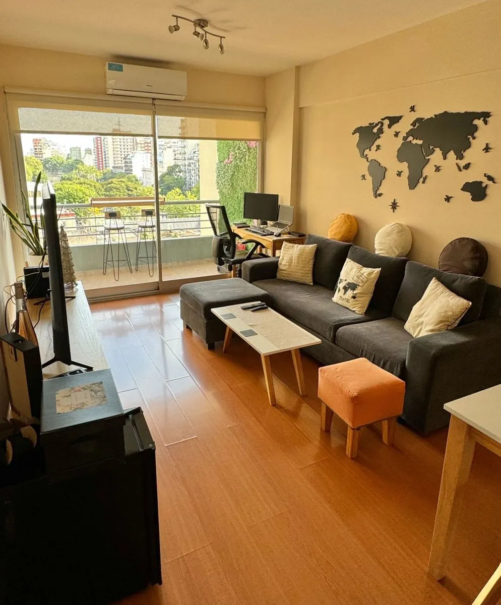 Apartamento de dois ambientes mobiliado em Villa Urquiza