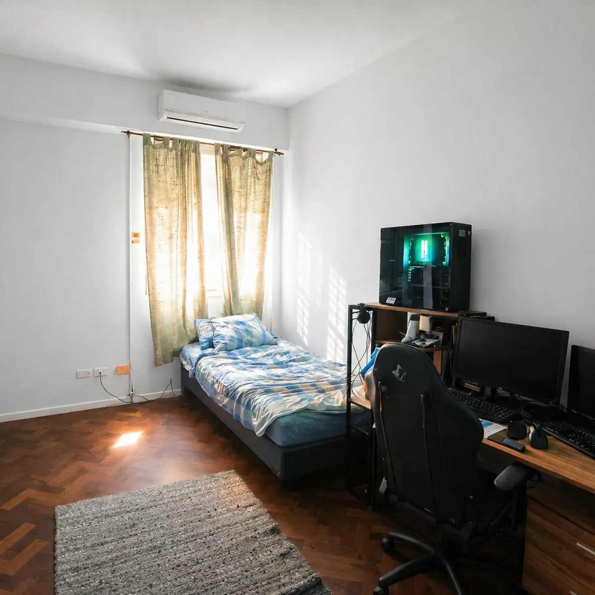 Apartamento de três ambientes com 2 dormitórios em Caballito