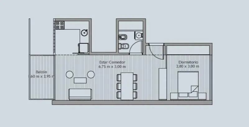 Apartment with balcony in Palermo
