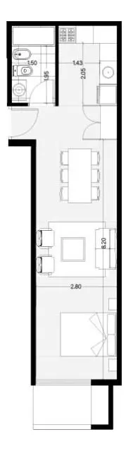 Departamento Monoambiente En Alquiler A Estrenar