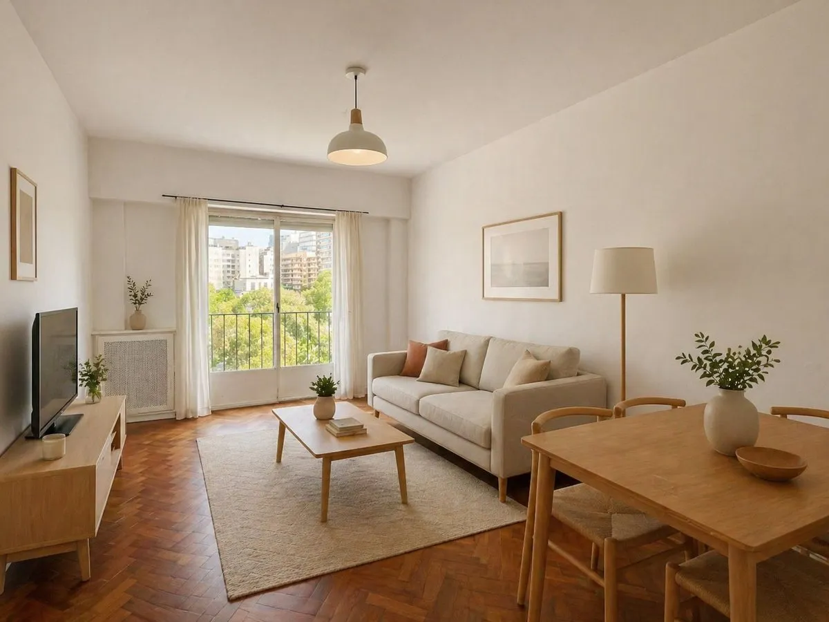 Apartamento de 2 quartos de frente em Balvanera