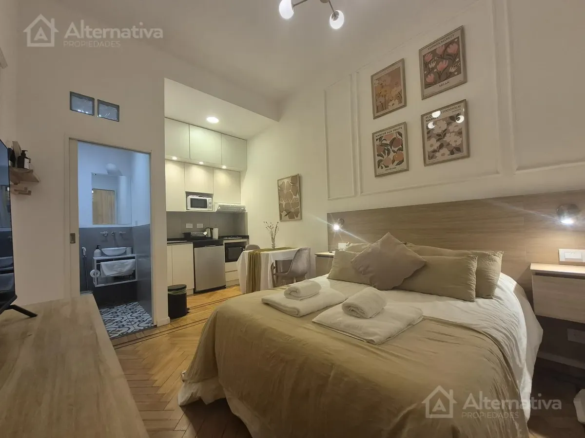 Departamento Alquiler Temporario Mensual Amoblado 1 Amb En Microcentro