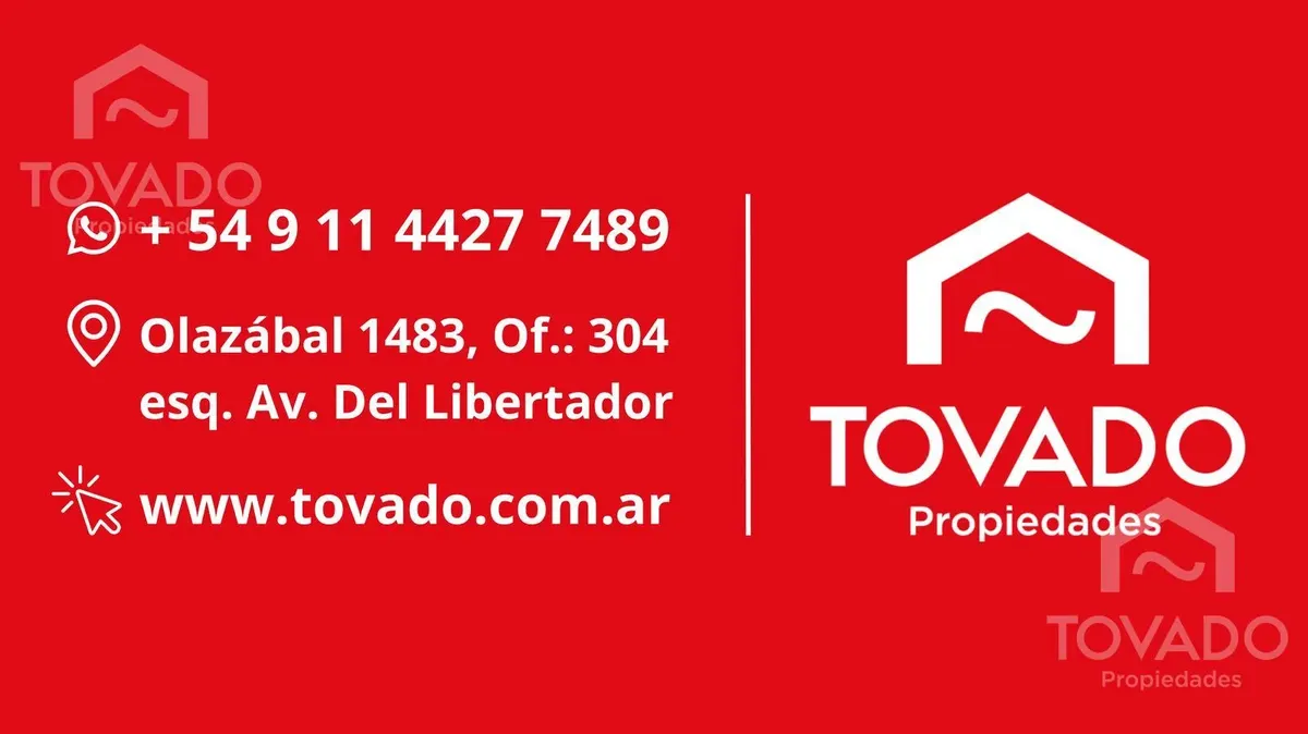 Apartamento de dois ambientes com varanda-terraço em Belgrano