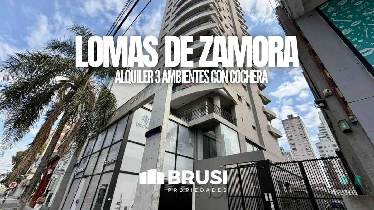 Departamento 3 Ambientes En Alquiler Con Cochera En Lomas De Zamora