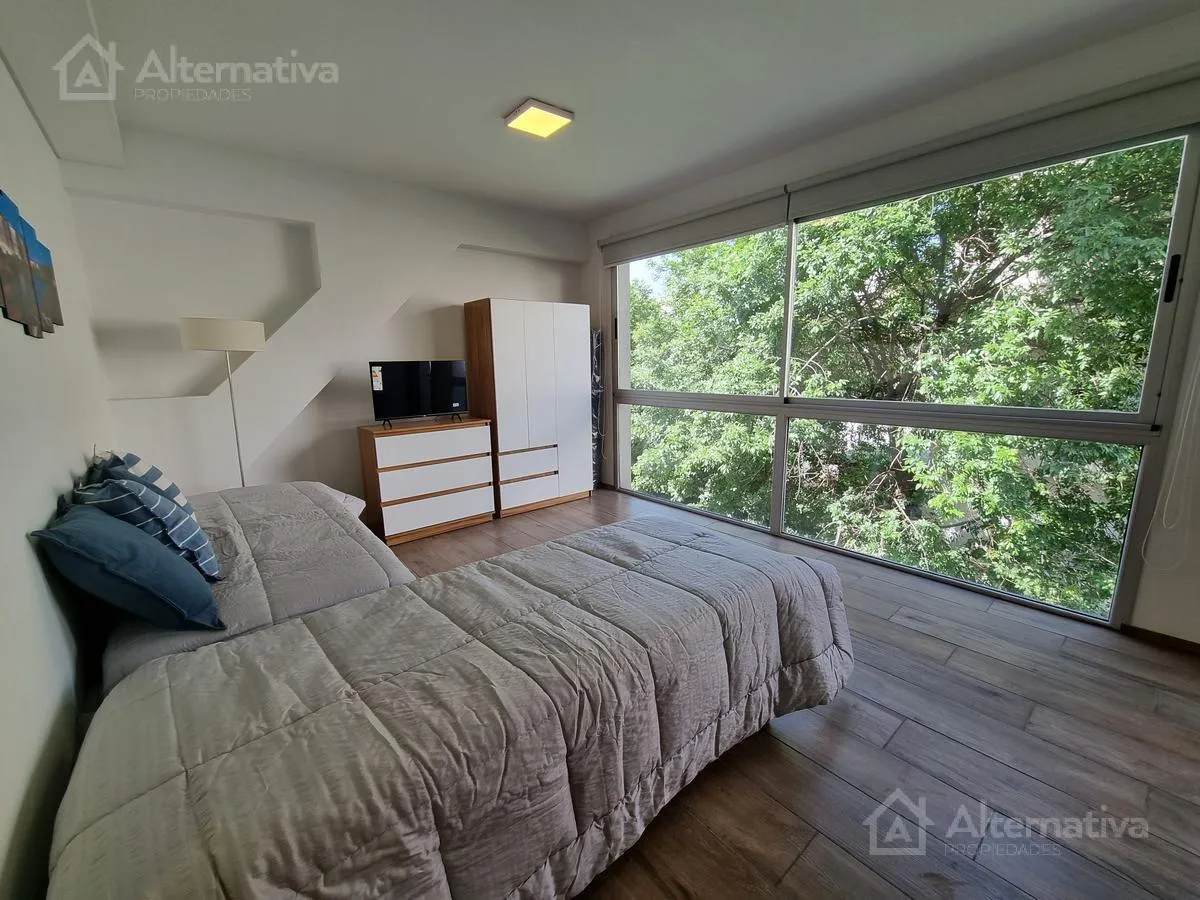 Studio with balcony and terrace