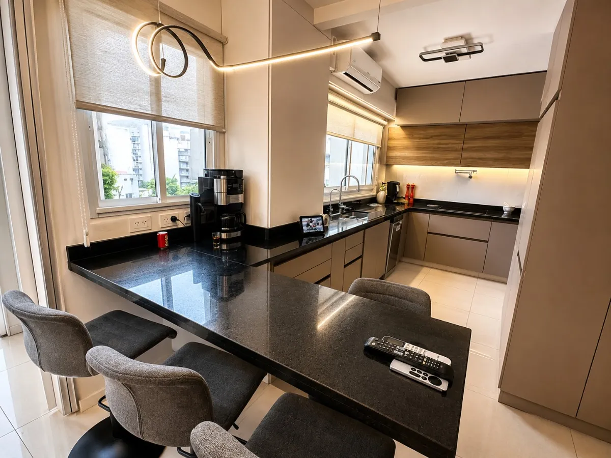 7th floor front-facing smart home