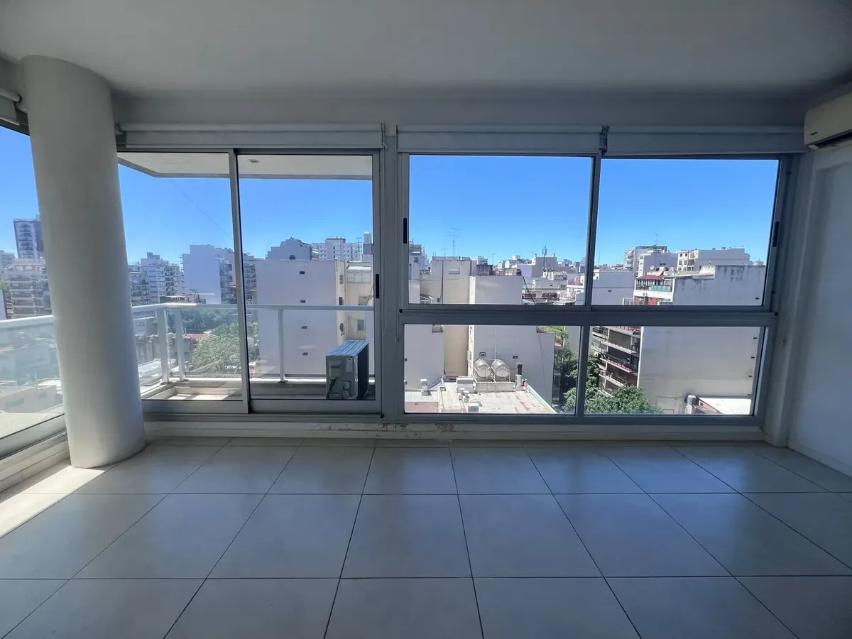 Studio with long balcony