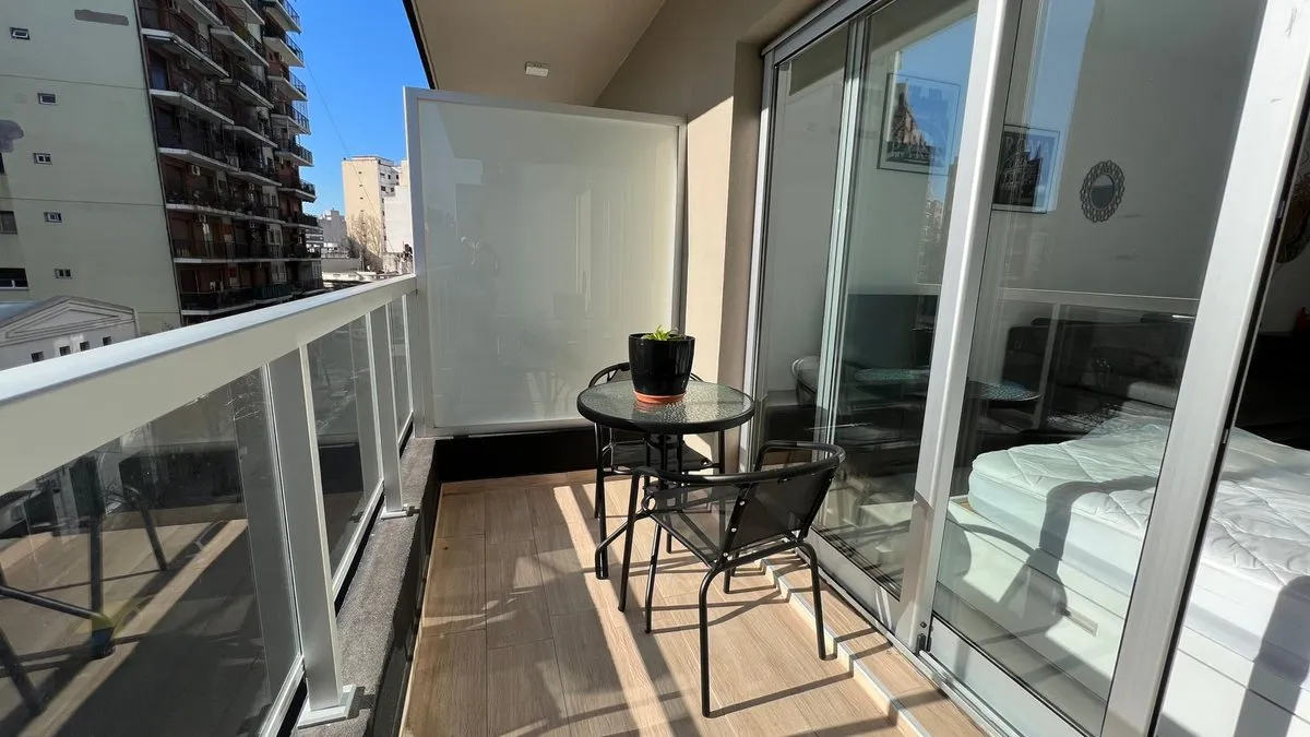 Furnished studio with balcony