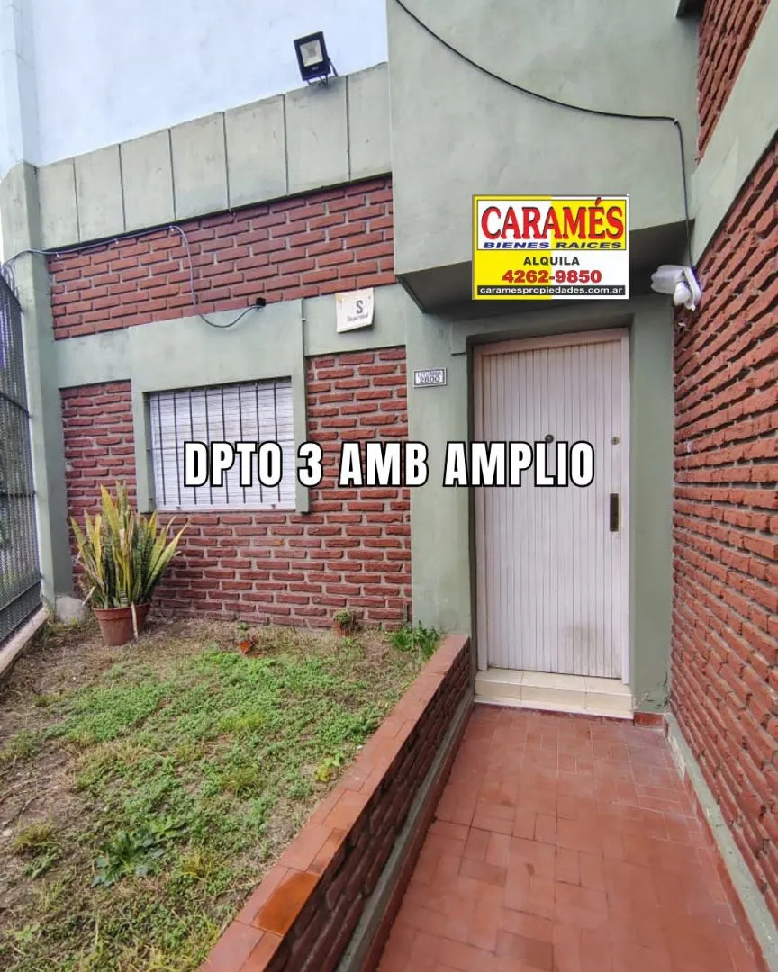 Dpto 3 Amb Planta Baja, Muy Amplio