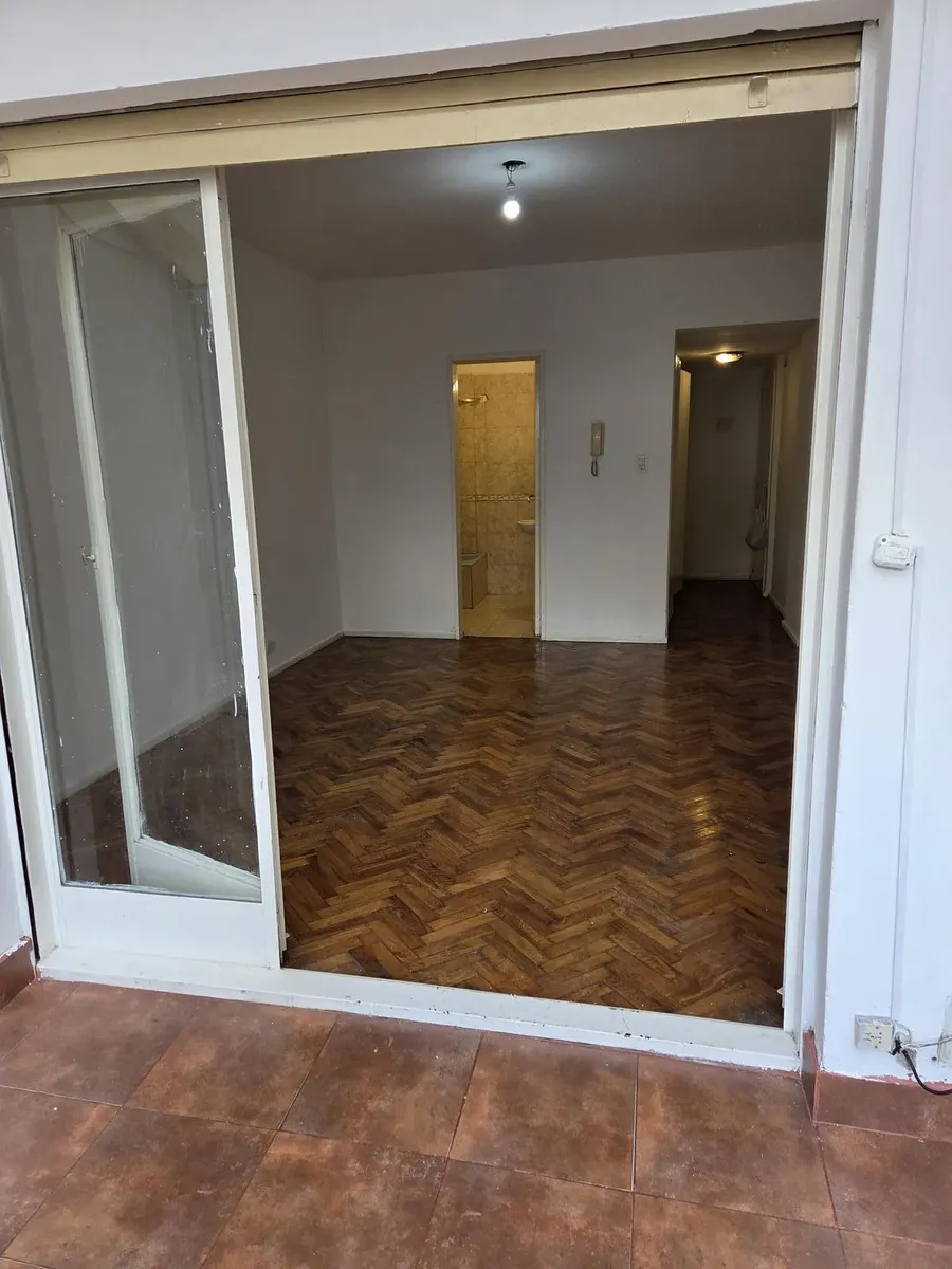 Studio with enclosed balcony