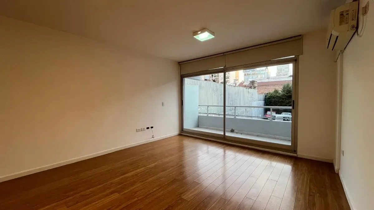 Studio with balcony and pool