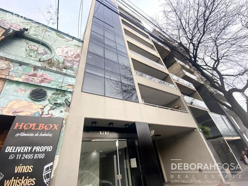 Studio with balcony and amenities
