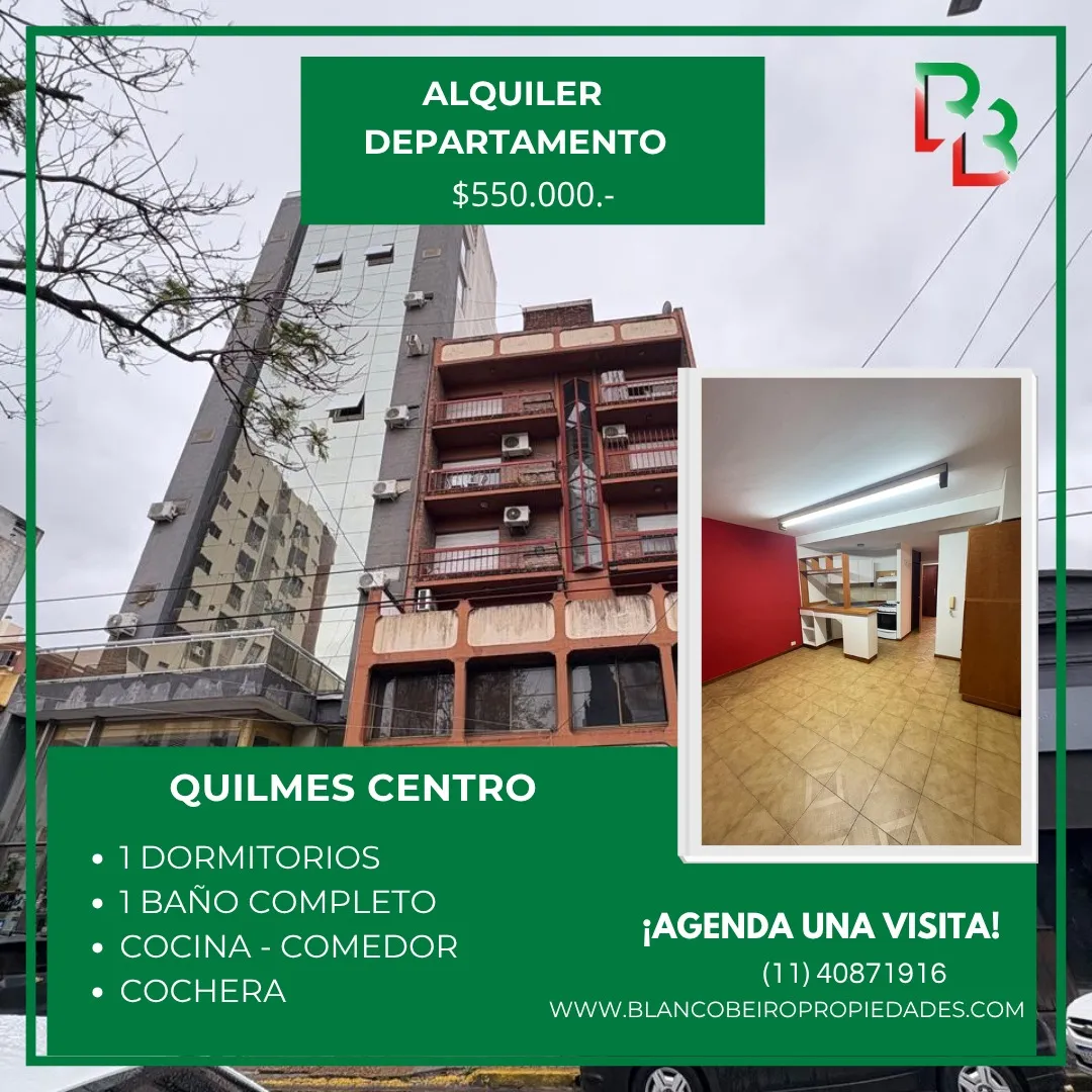 Departamento En Alquiler En Quilmes Centro