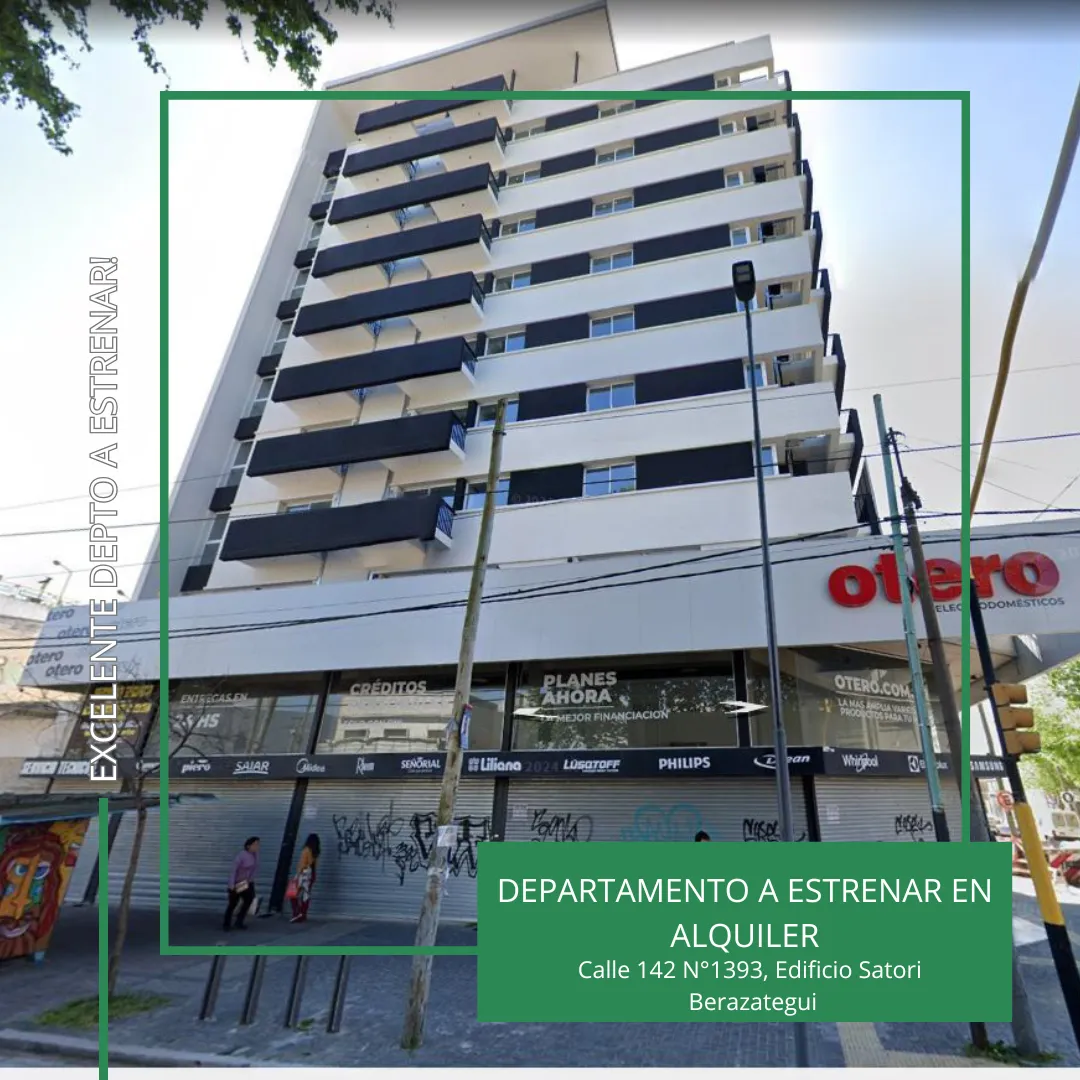 40 m², balcón y cochera