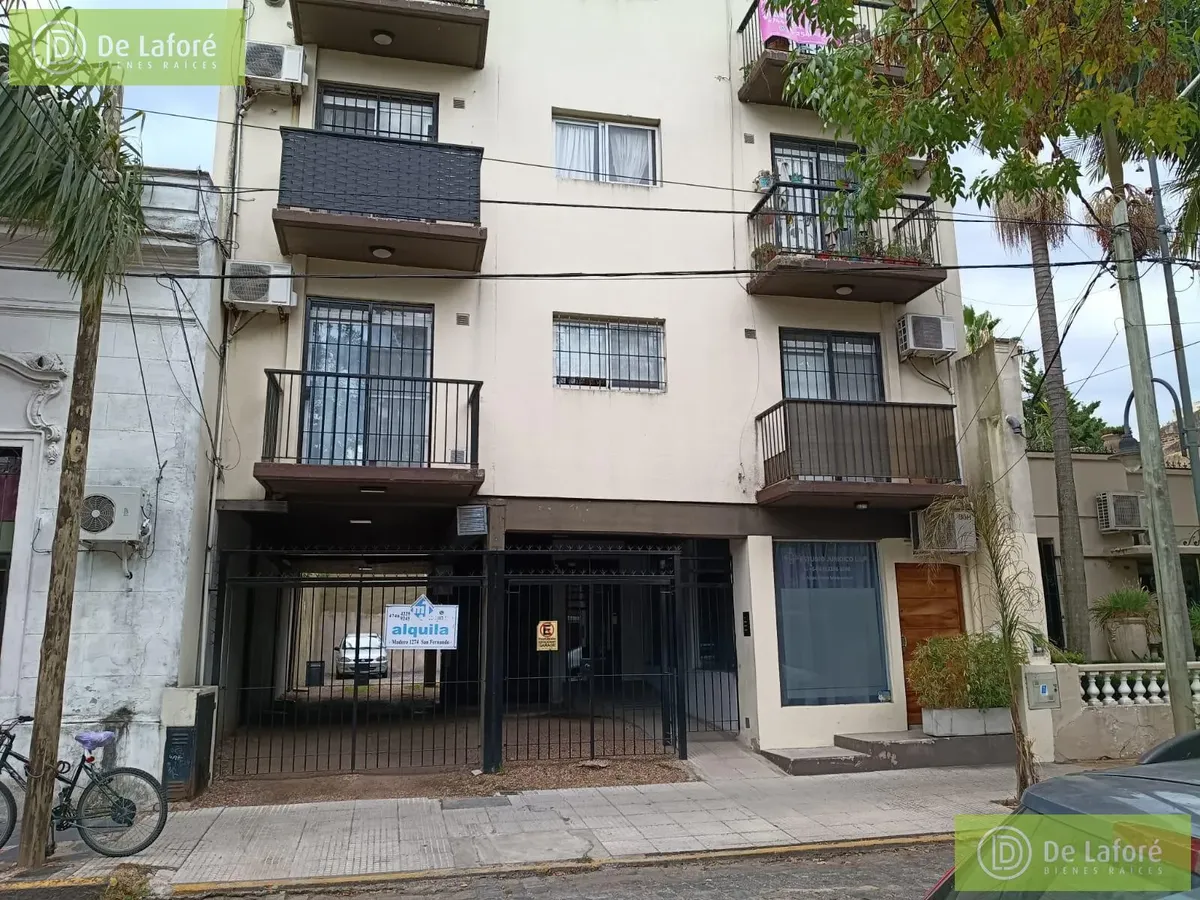 Alquiler - Departamento Monoambiente En San Fernando Con Terraza Y Cochera