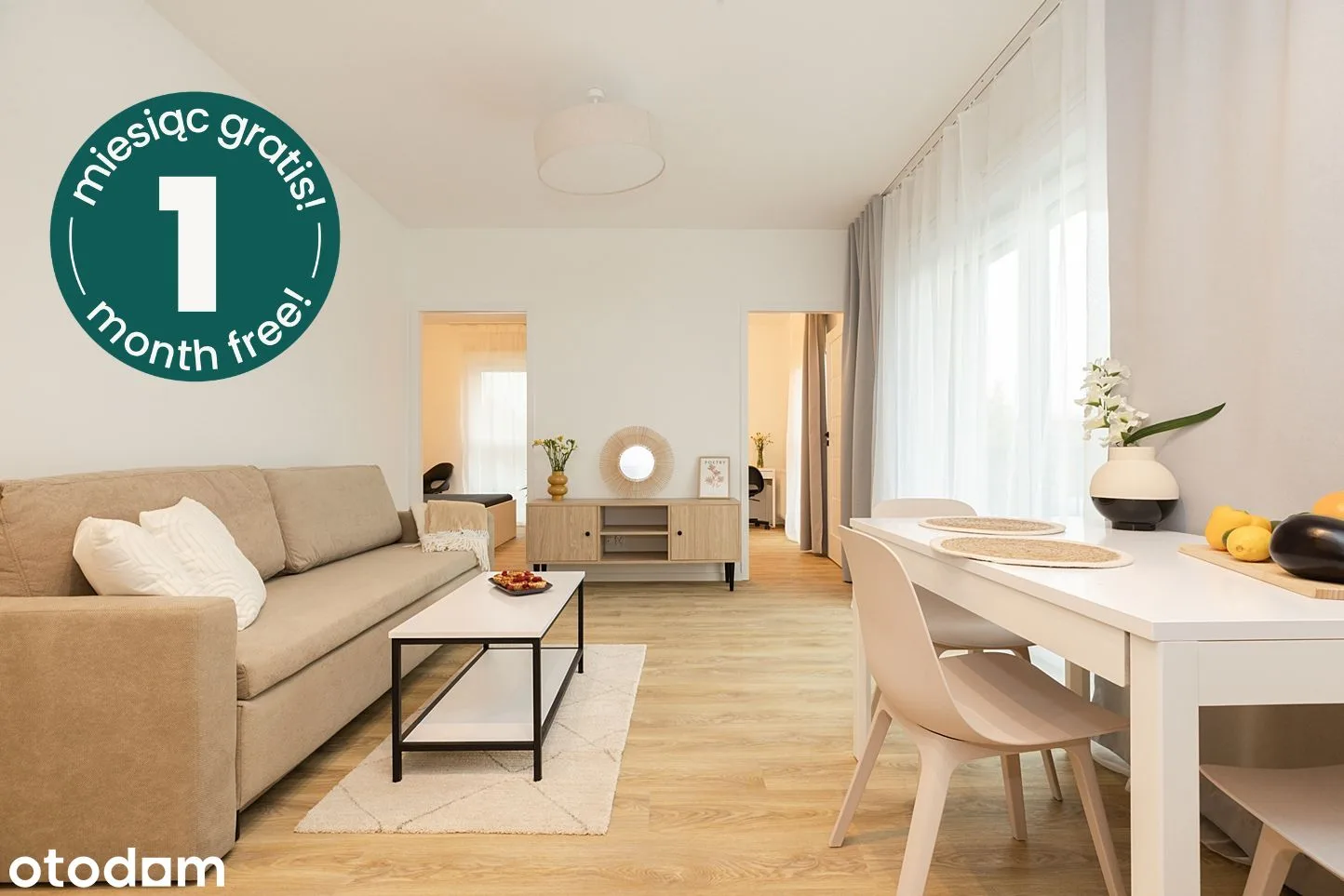Квартира 48 м², 2 спальни