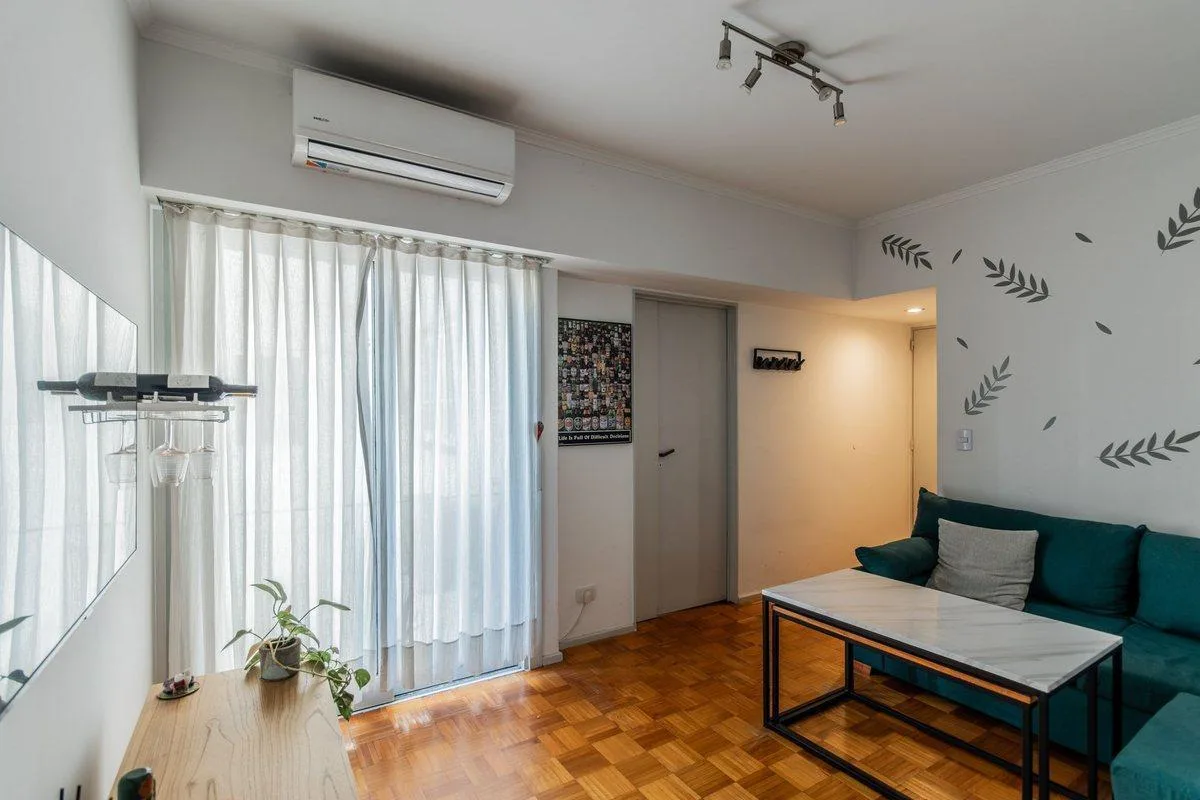 Departamento 2 ambientes en Palermo con balcón francés
