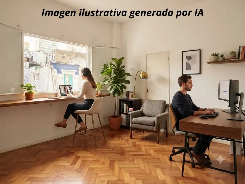 Monoambiente en Recoleta con terraza