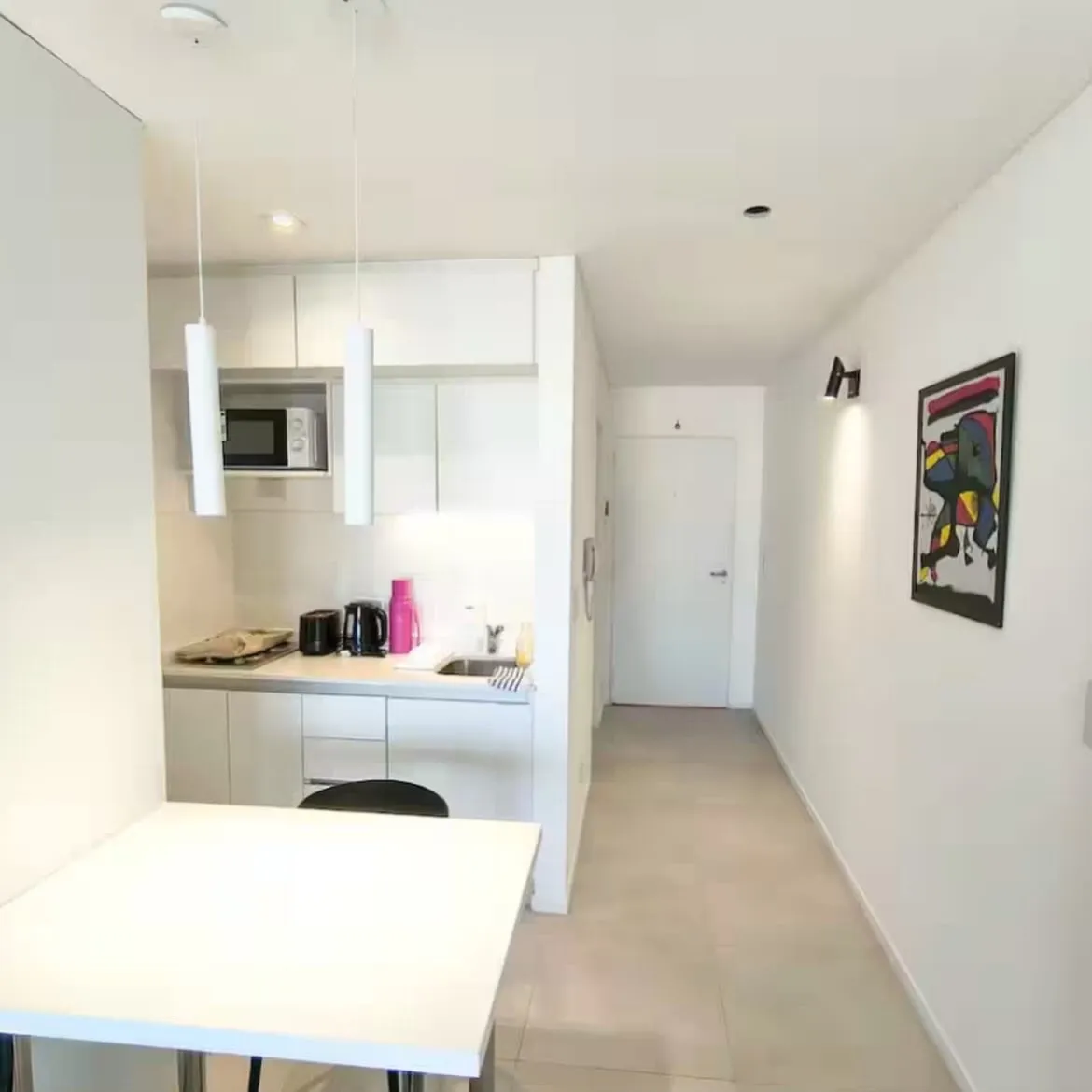 Studio with balcony and pool