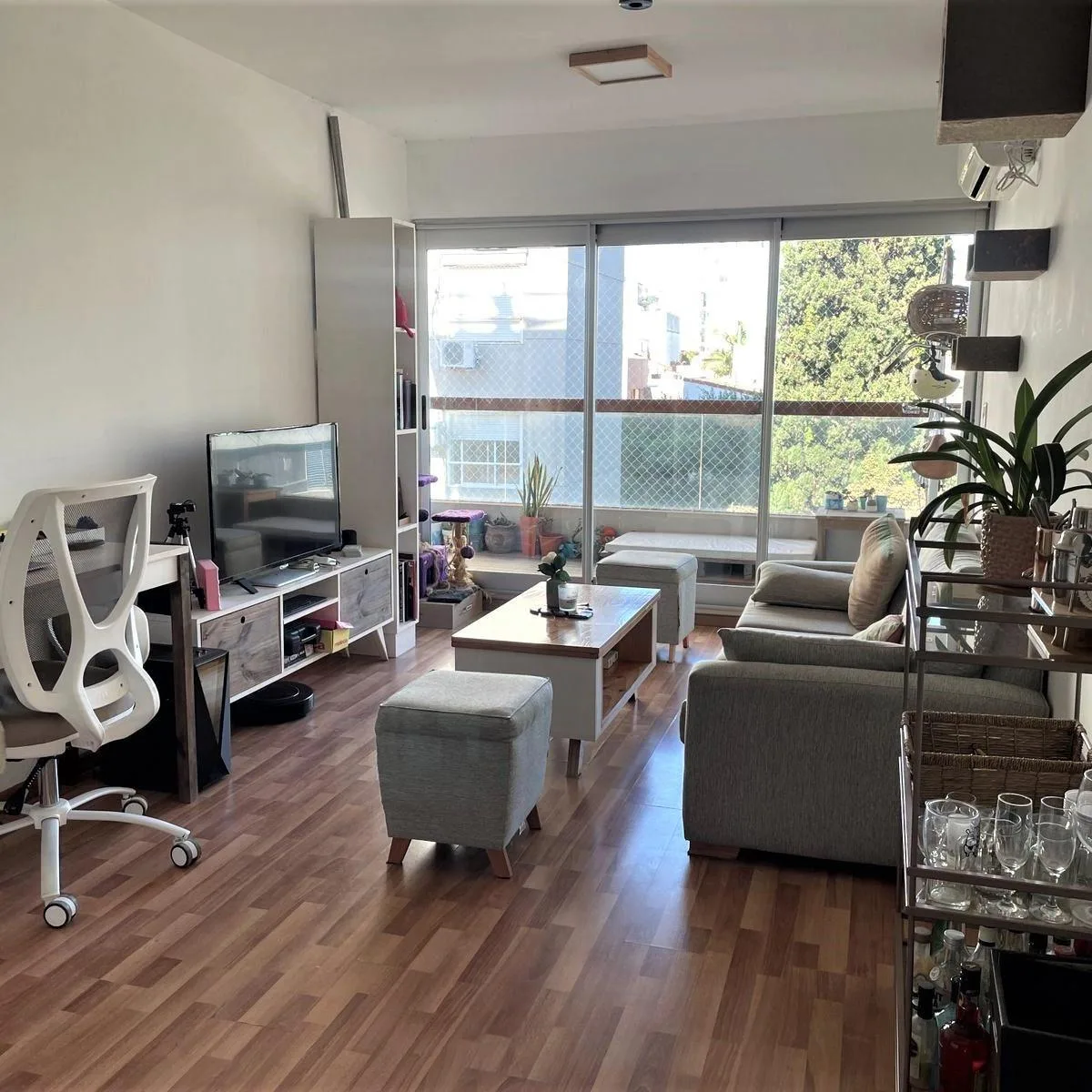 2 ambientes con balcón y pileta