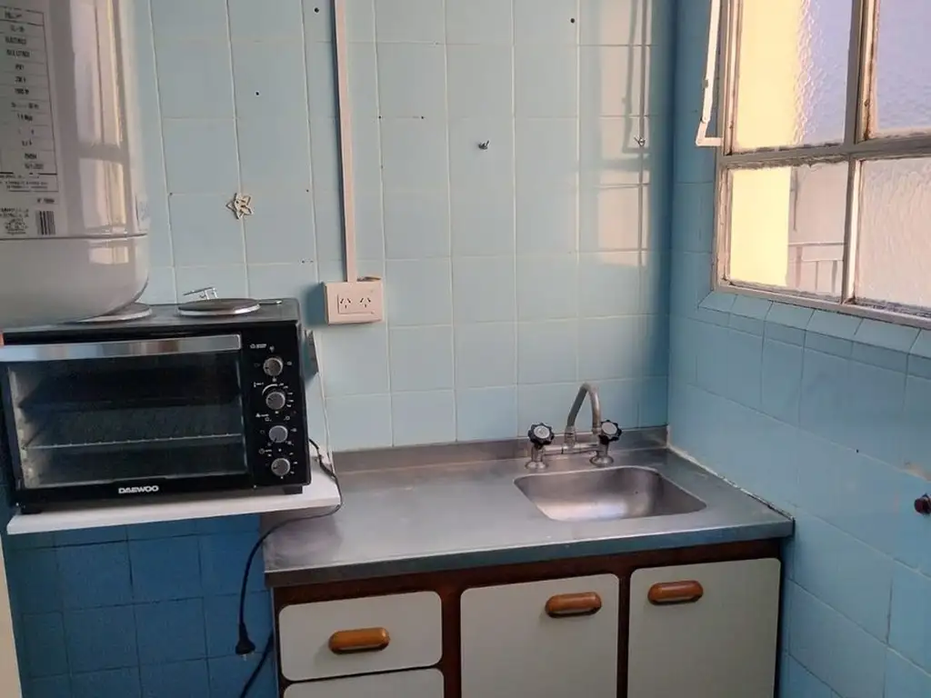 Monoambiente en Caballito con vista abierta