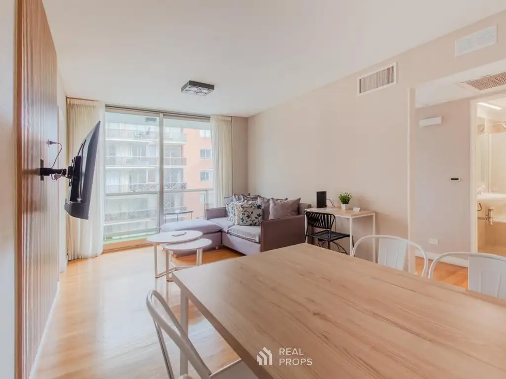2 ambientes con balcón y amenities