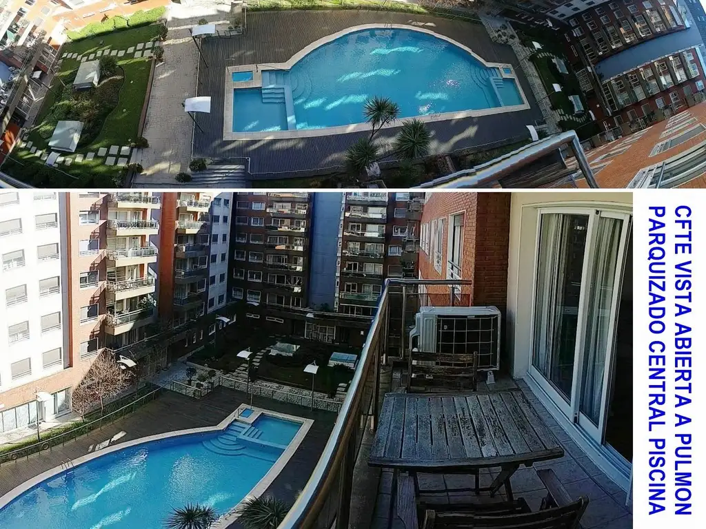 Departamento amoblado con balcón