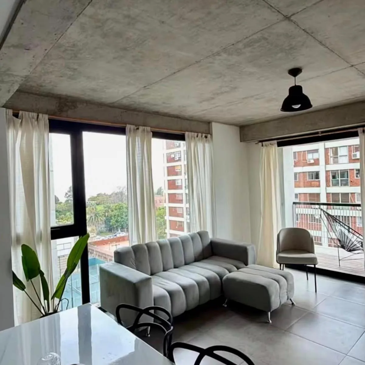 2BR with double balcony