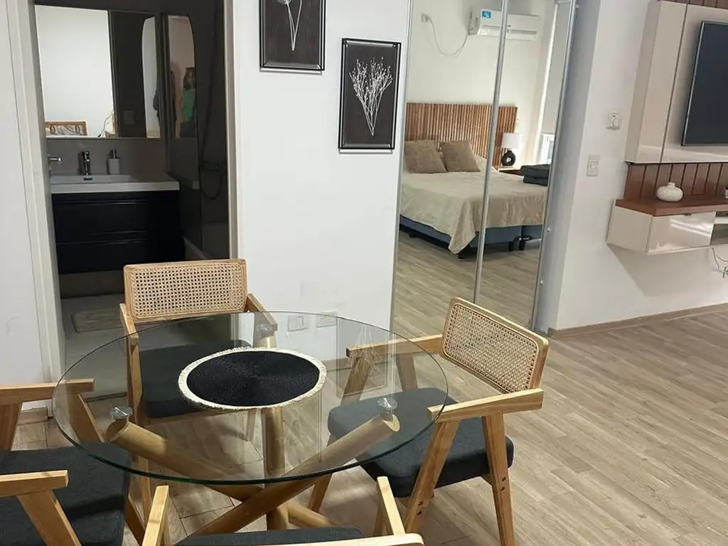 2 ambientes amoblado con balcón