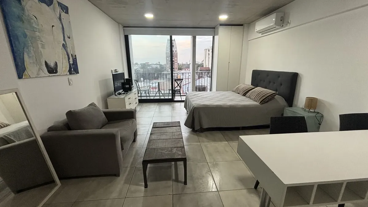 Furnished apartment with balcony
