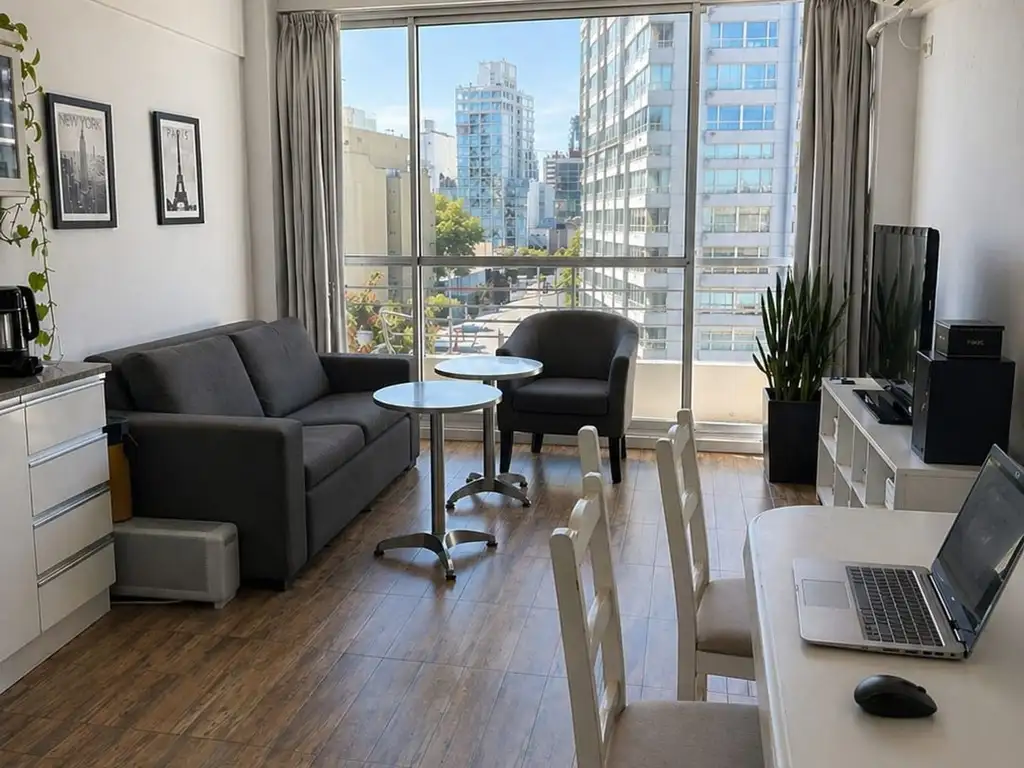 Furnished apartment with balcony