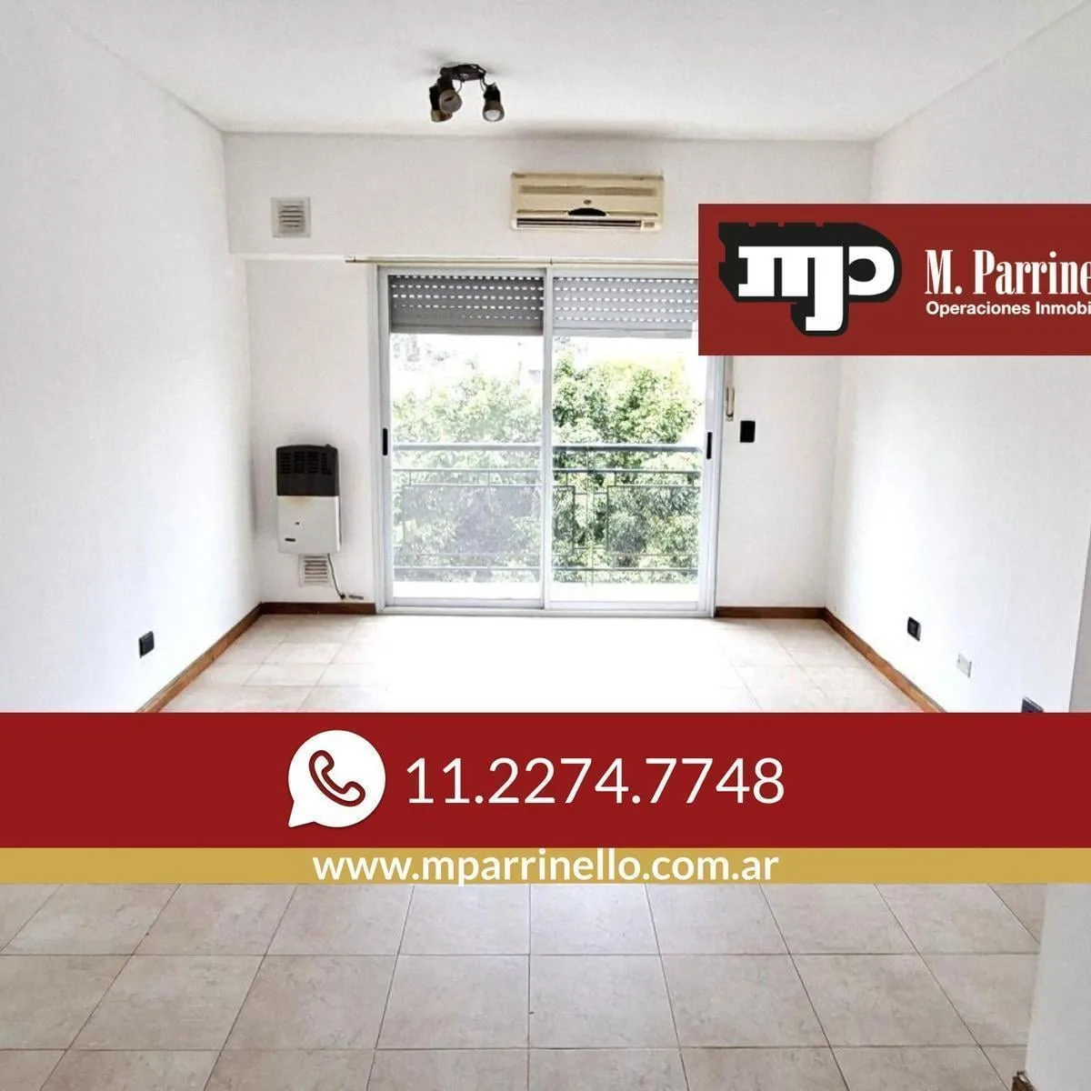 Departamento 2 ambientes con balcón