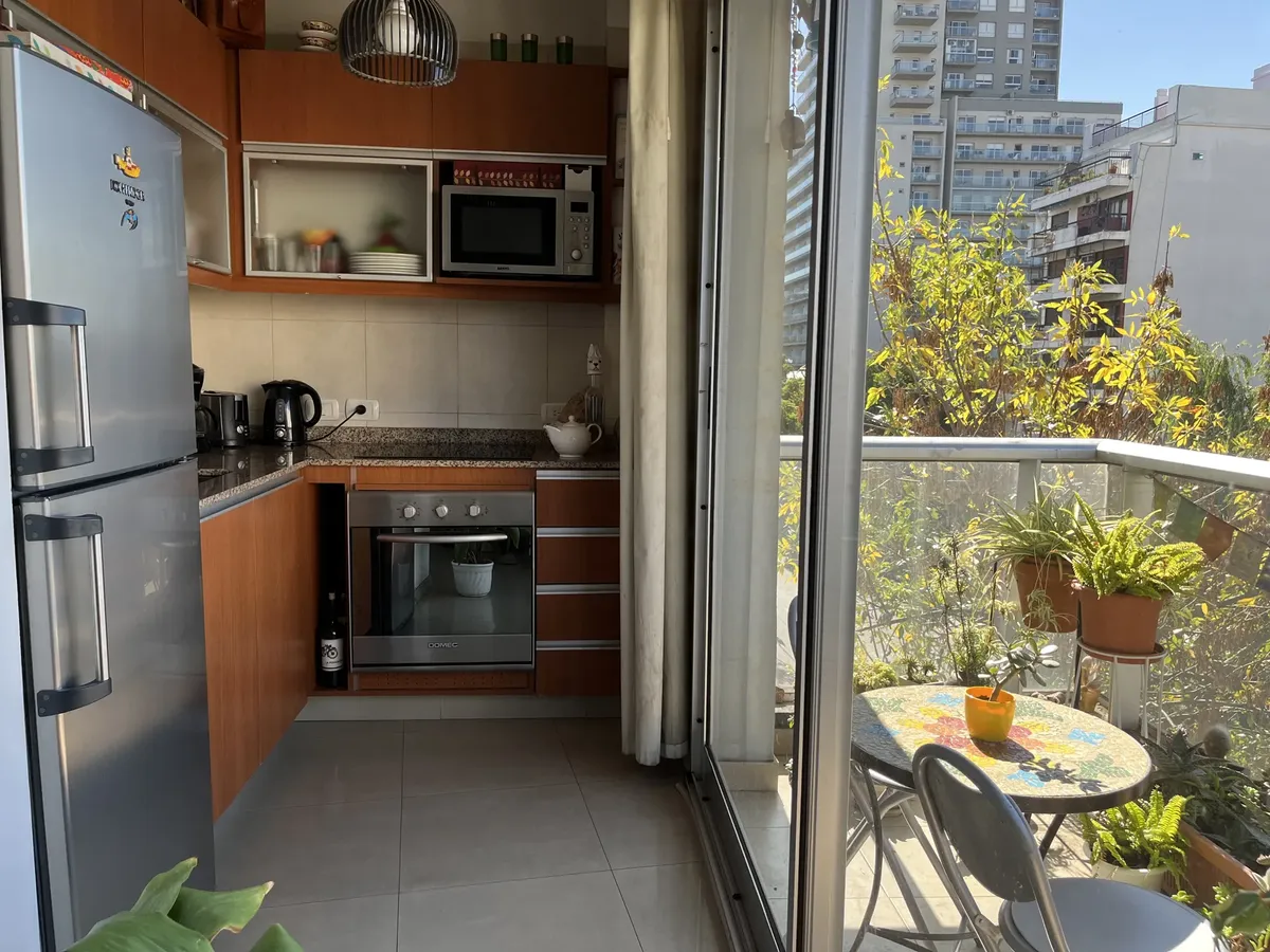 Furnished studio with balcony