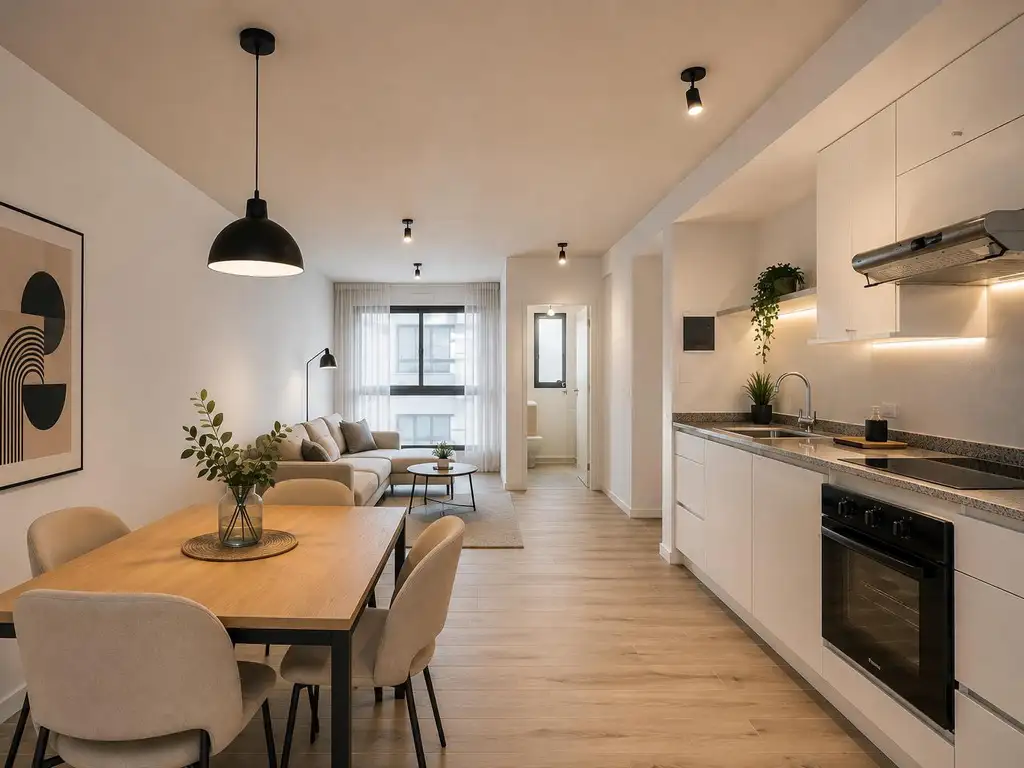 Monoambiente con balcón y DVH