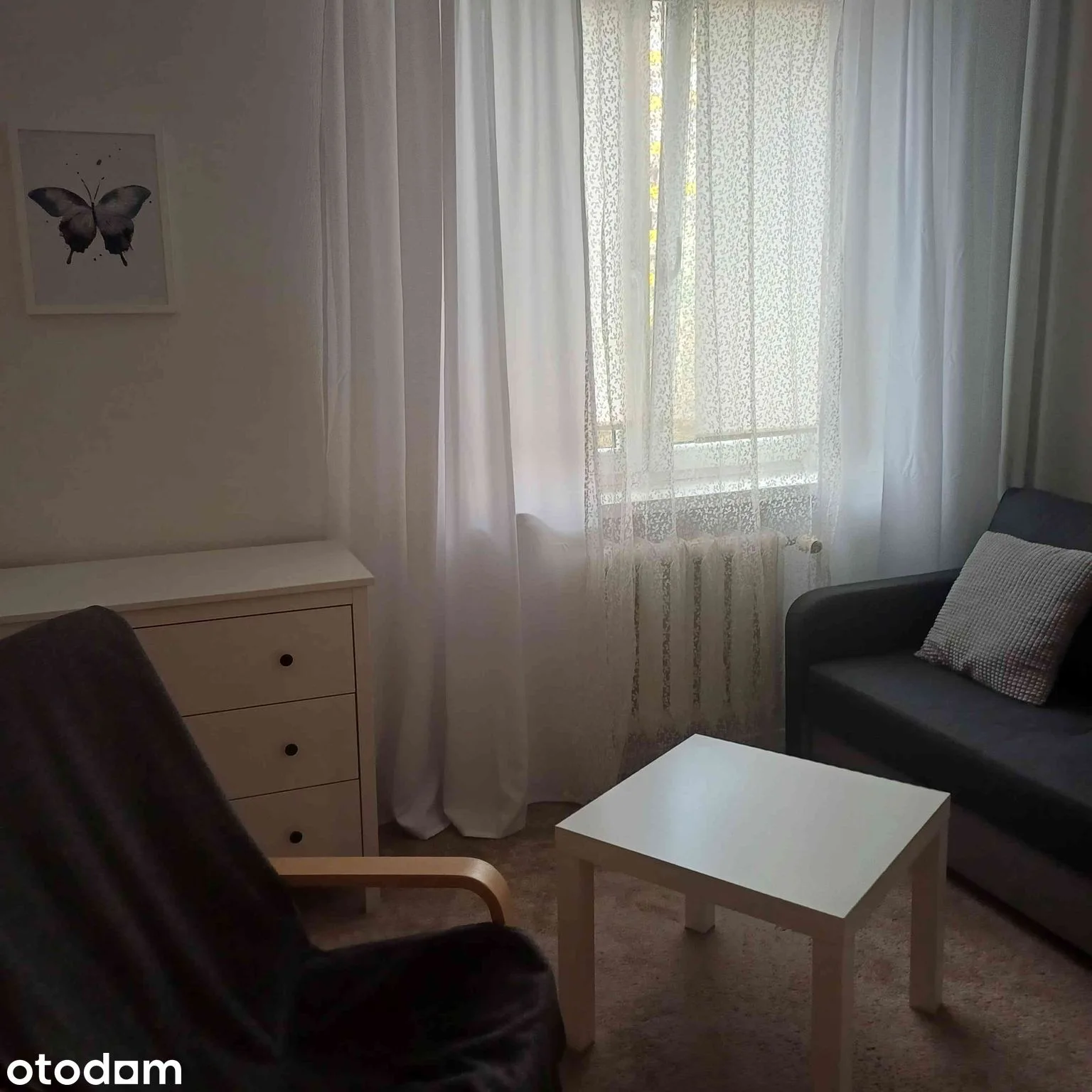 45 m² apartment with balcony, living_room