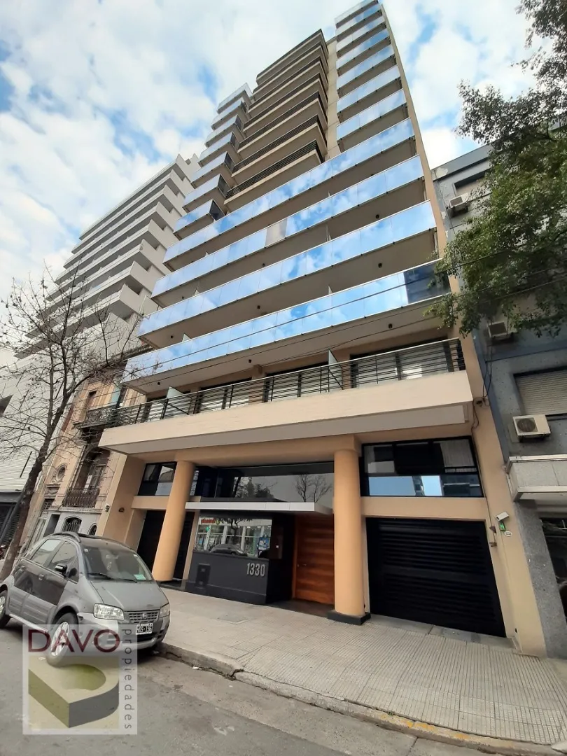 Studio with long balcony