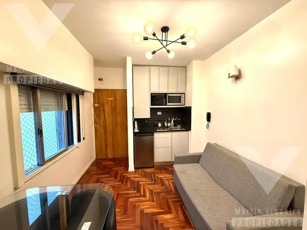7th floor, furnished 1BR