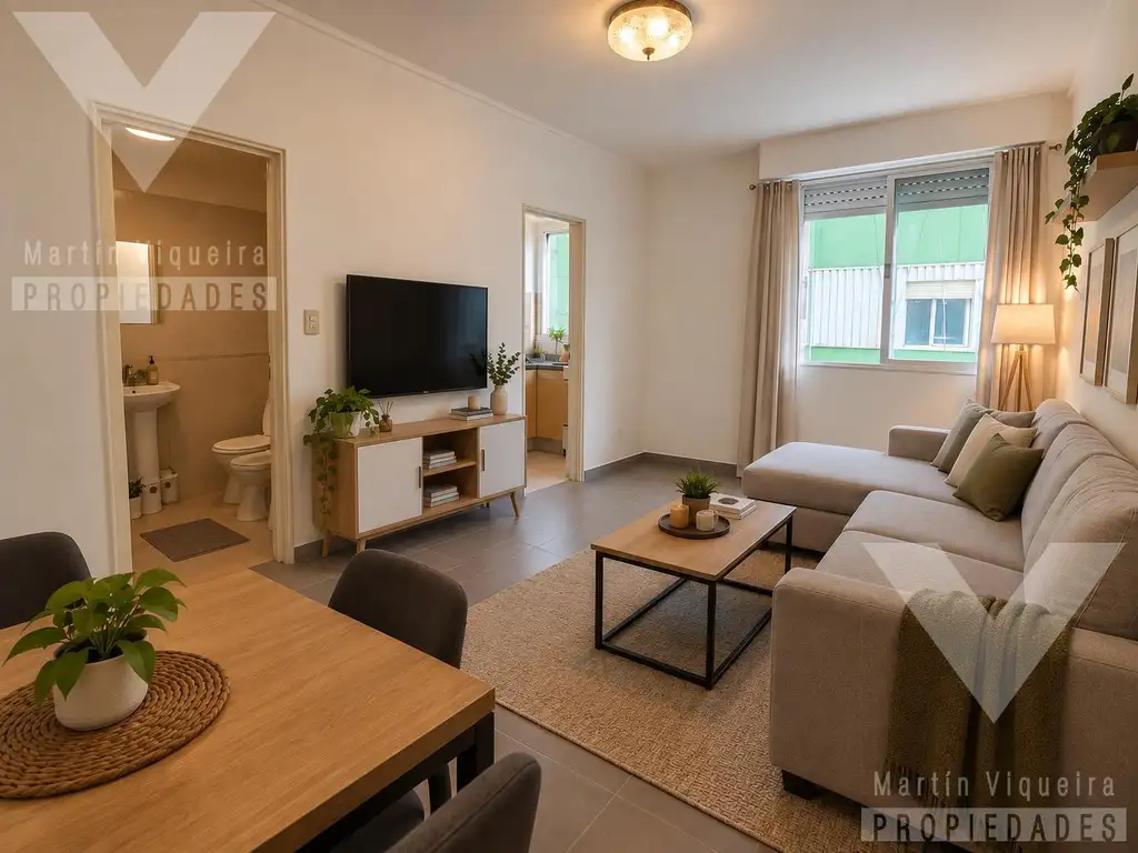 Departamento en Caballito con cocina independiente