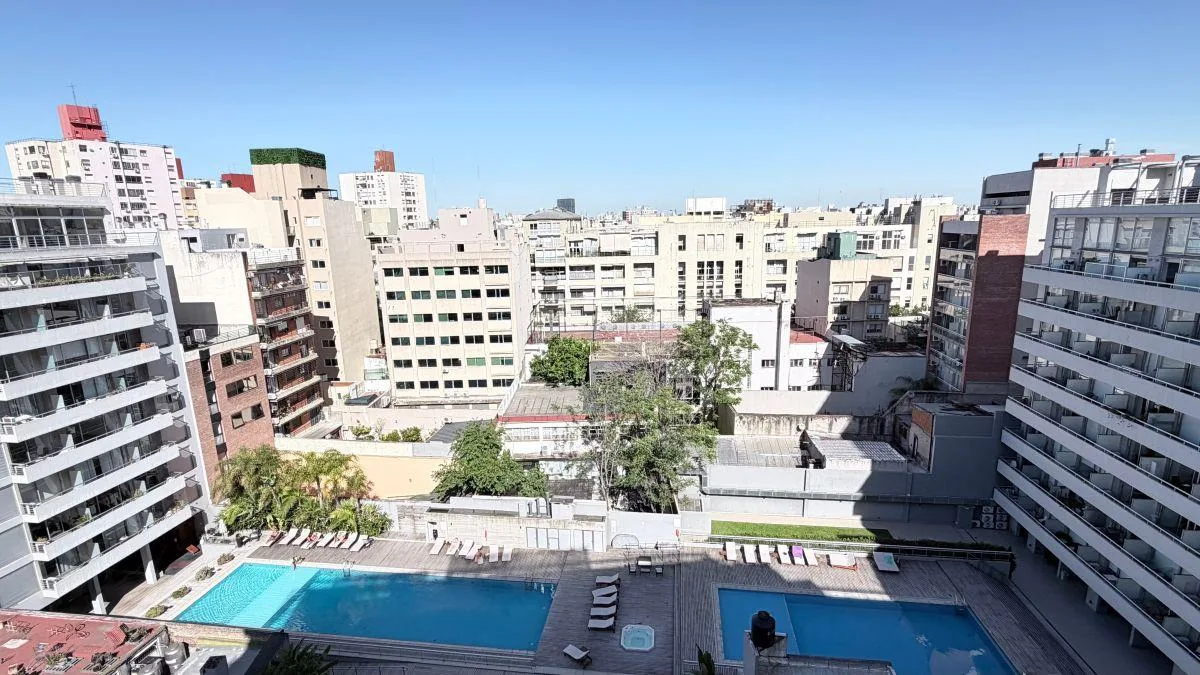 2 ambientes amoblado con balcón