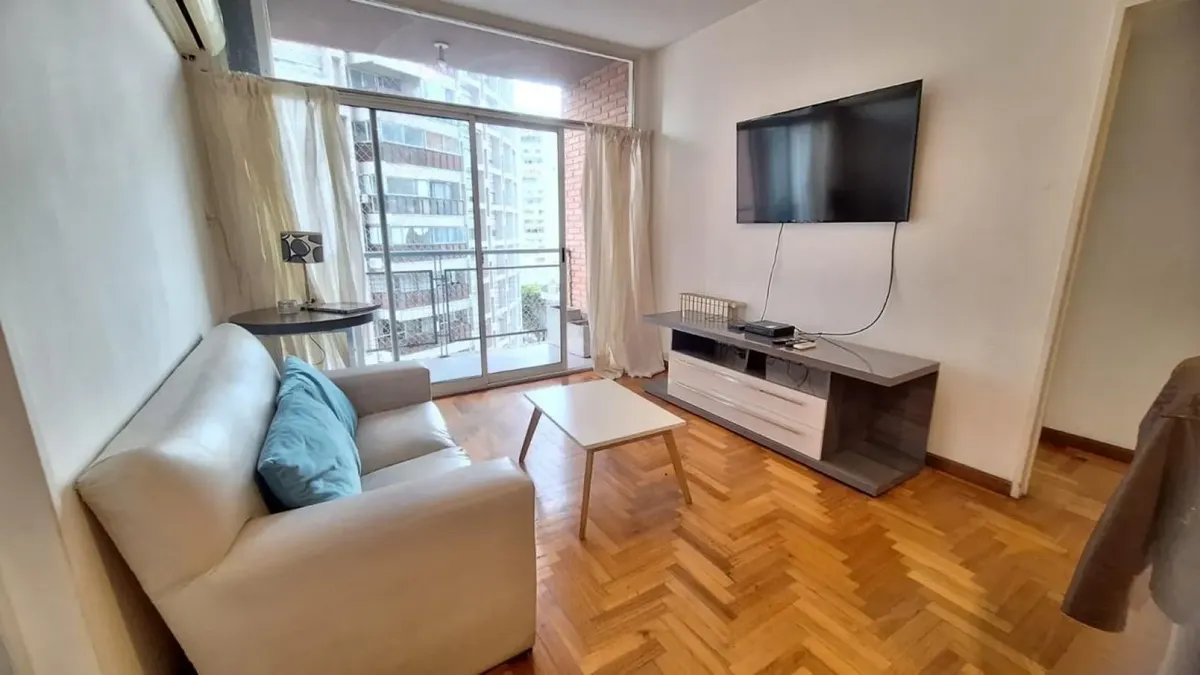 2 ambientes amoblado con balcón