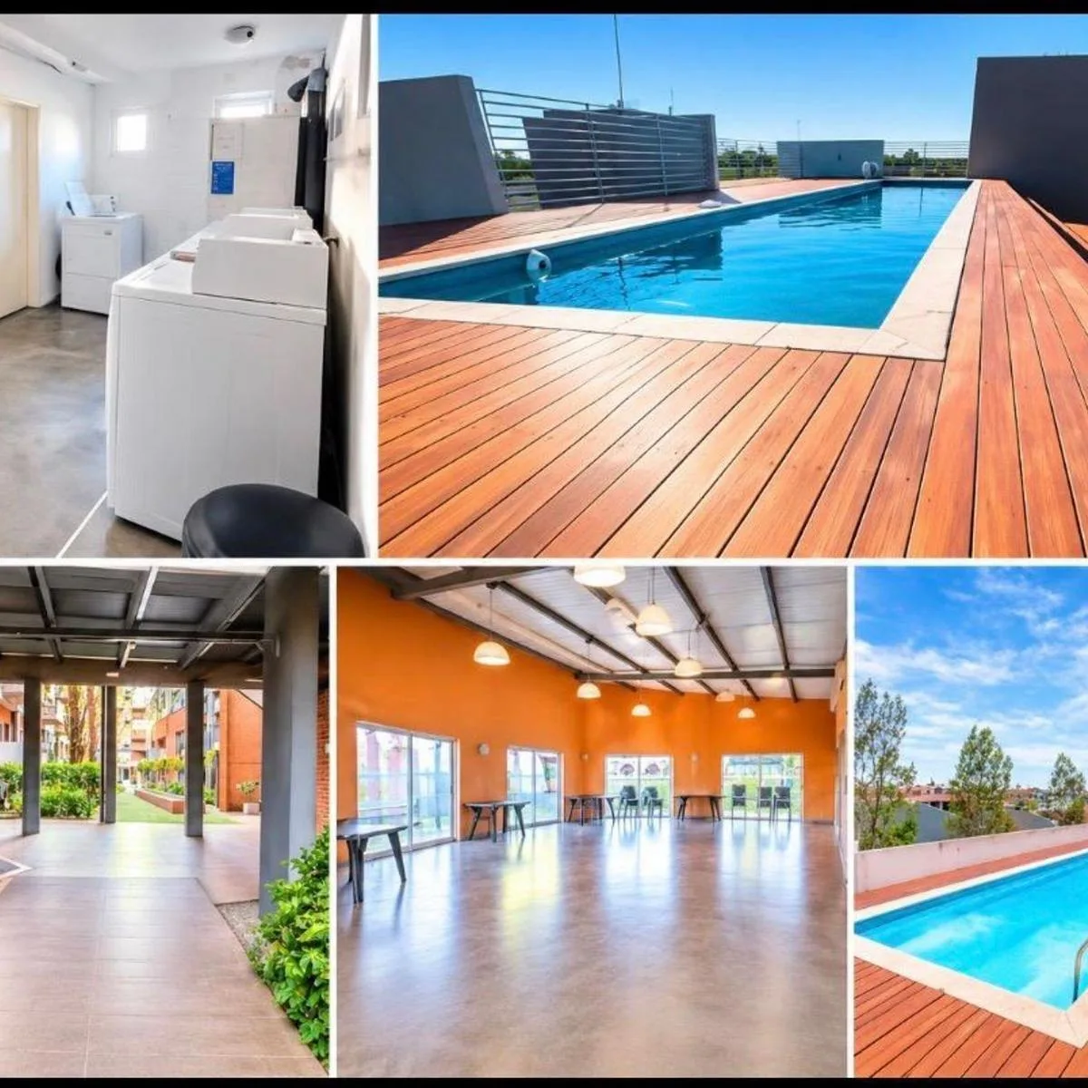 1BR, cochera cubierta, balcón