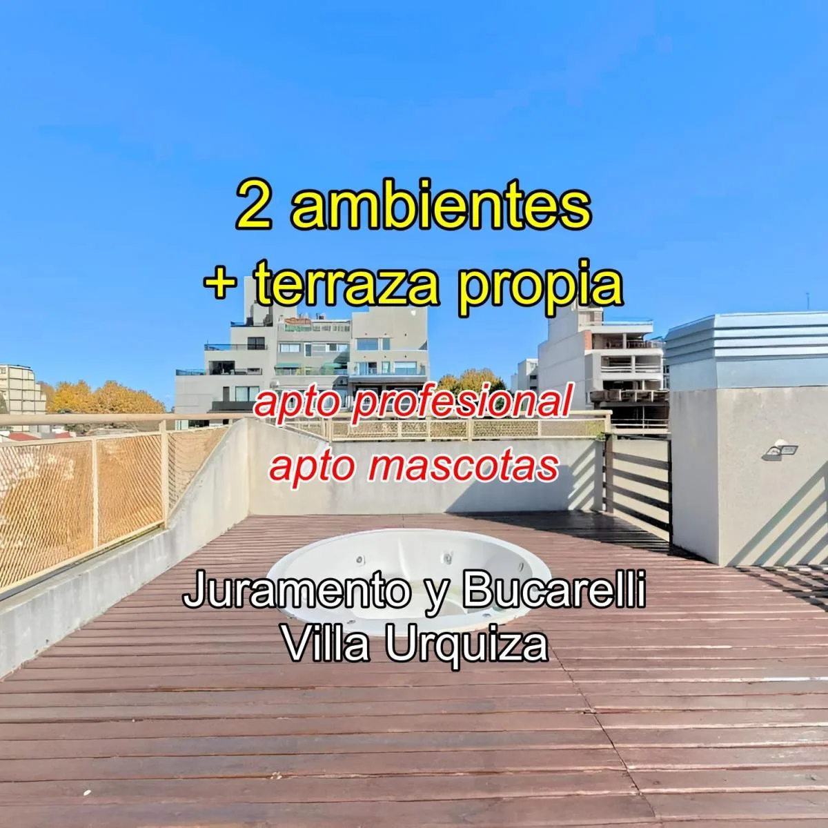 Departamento con terraza propia